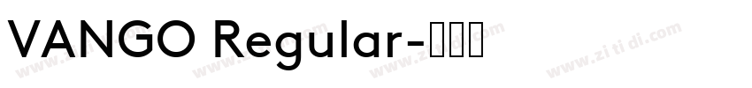 VANGO Regular字体转换